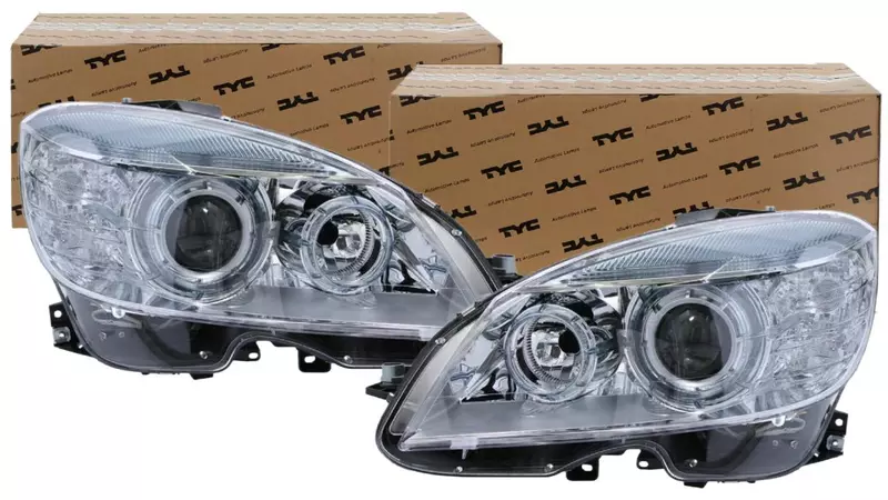 TYC REFLEKTORY LAMPY PRZÓD MERCEDES C W204 XENON