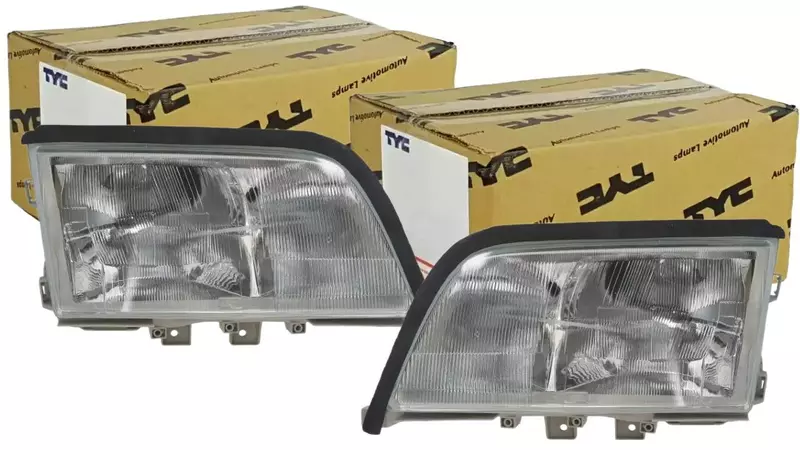 TYC REFLEKTORY LAMPY PRZÓD KPL MERCEDES C W202