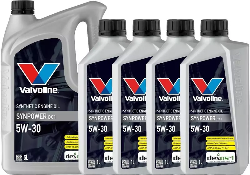 VALVOLINE SYNPOWER DX1 5W30 API SN DEXOS1 9L