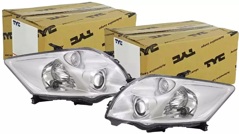 TYC REFLEKTORY LAMPY PRZÓD KPL TOYOTA AURIS E15