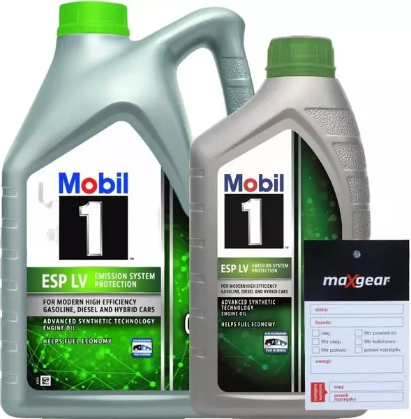 MOBIL 1 ESP LV 0W30 ACEA C2 A5/B5 API SL/SN 5L + ZAWIESZKA