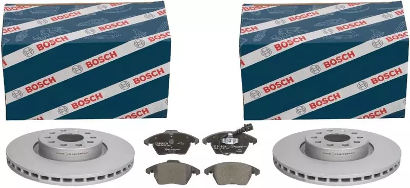 BOSCH TARCZE+KLOCKI PRZÓD A3 OCTAVIA SUPERB PASSAT B6 B7 GOLF TOURAN 312MM