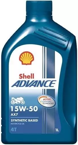 SHELL ADVANCE 4T AX7 15W-50 API SL JASO: MA2 1L