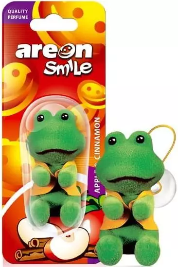 AREON SMILE TOY MASKOTKA APPLE & CINNAMON ZAPACH SAMOCHODOWY ZAWIESZKA