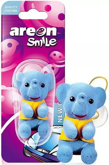 AREON SMILE TOY MASKOTKA NEW CAR ZAPACH SAMOCHODOWY ZAWIESZKA