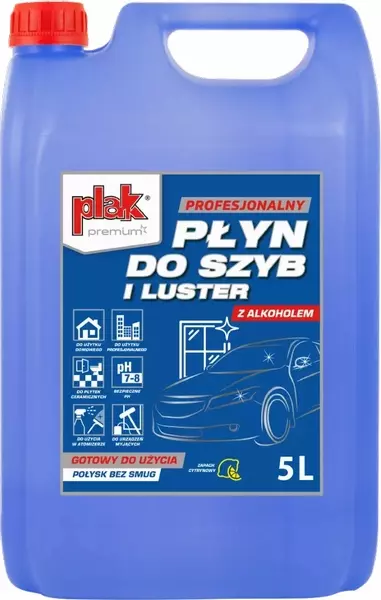 PLAK PREMIUM PŁYN DO SZYB I LUSTER 5L