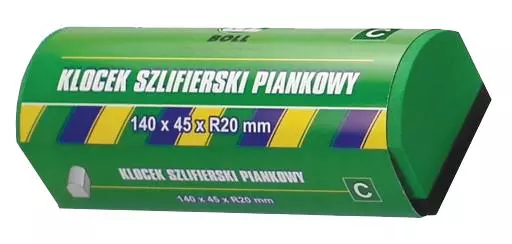 BOLL KLOCEK SZLIFIERSKI PIANKOWY 140 x 45 x R20MM