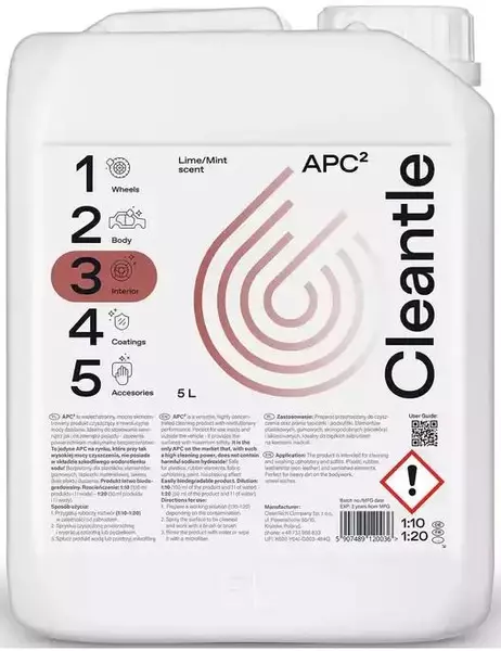 CLEANTLE APC WSZECHSTRONNY PRODUKT CZYSZCZĄCY LIME/MINT 5L