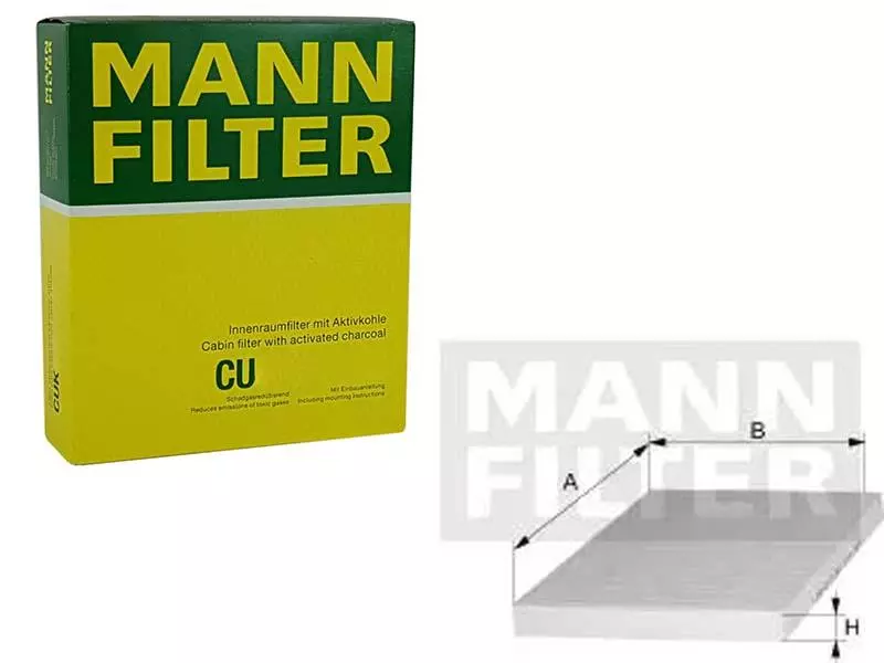 MANN-FILTER FILTR KABINOWY  CU 2344