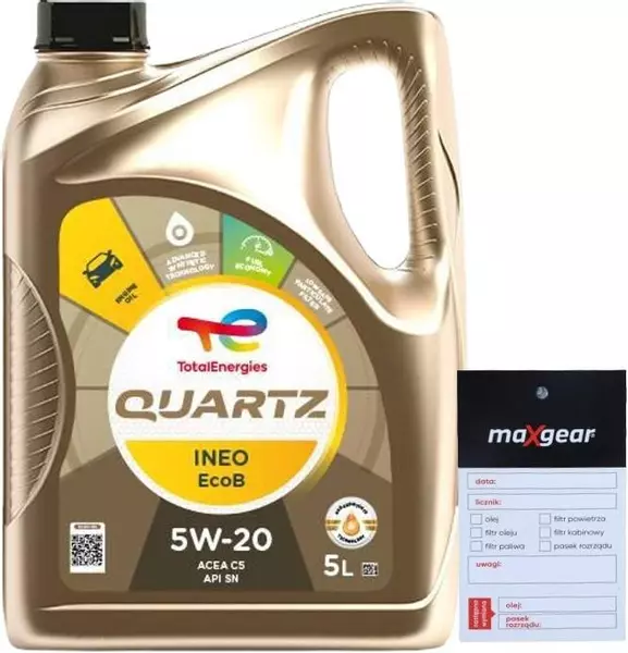 TOTAL QUARTZ INEO ECOBOOST OLEJ SILNIKOWY 5W20 5L + ZAWIESZKA