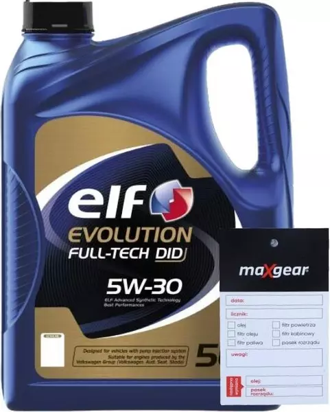 ELF EVOLUTION FULL-TECH DID 5W30 C3 VW502.00/505.00 5L + ZAWIESZKA