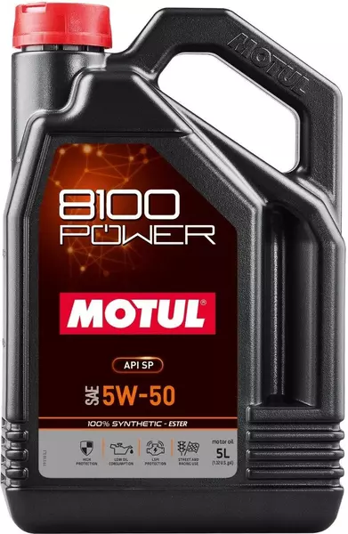 MOTUL 8100 POWER OLEJ SILNIKOWY 5W50 SM/CF SYNTHETIC 5L