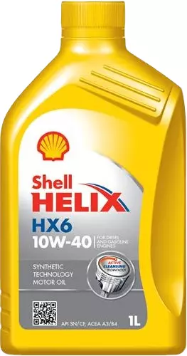 SHELL HELIX HX6 OLEJ SILNIKOWY 10W40 1L