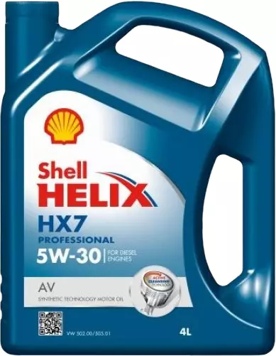 SHELL HELIX HX7 PROFESSIONAL AV OLEJ SILNIKOWY 5W30 4L