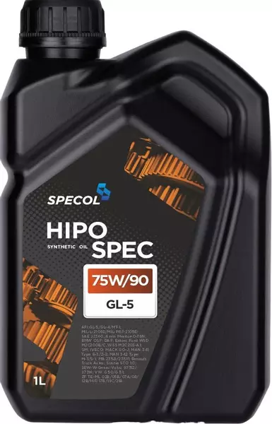 SPECOL HIPOSPEC SYNTHETIC GL-5 OLEJ PRZEKŁADNIOWY 75W90 1L