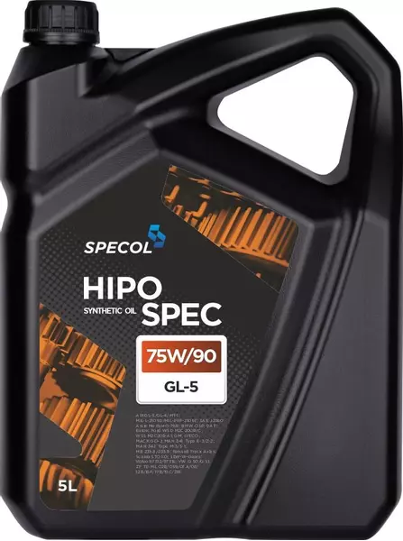 SPECOL HIPOSPEC SYNTHETIC GL-5 OLEJ PRZEKŁADNIOWY 75W90 5L