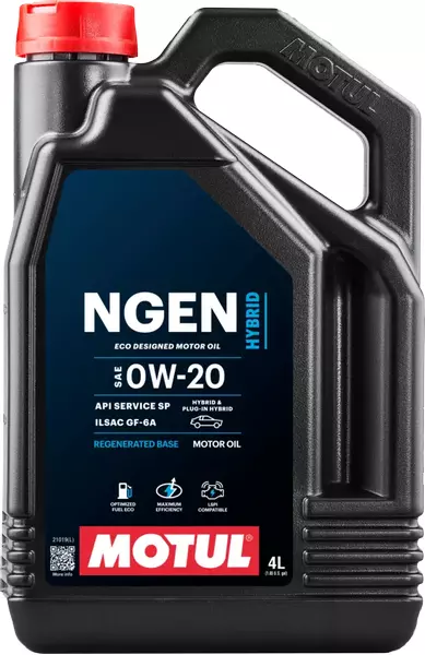 MOTUL NGEN HYBRID 0W20 SN RC GF-6A TOYOTA HONDA 4L