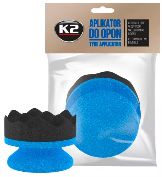 K2 APLIKATOR DO OPON plastiku gąbka, do dressingów