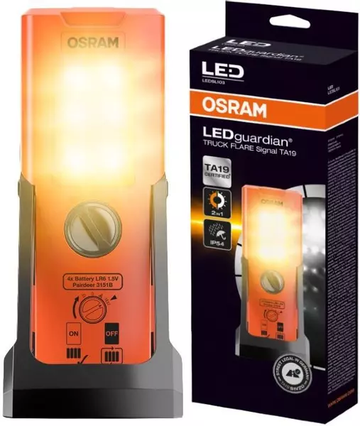 OSRAM LAMPA LATARKA OSTRZEGAWCZA TRUCK FLARE SIGNAL TA19 LEDSL103