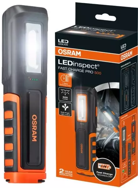 OSRAM LAMPA WARSZTATOWA RĘCZNA LEDINSPECT FAST CHARGE PRO500 LEDIL405