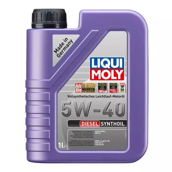 LIQUI MOLY DIESEL SYNTHOIL 5W40 CF ACEA B4 1340 1L