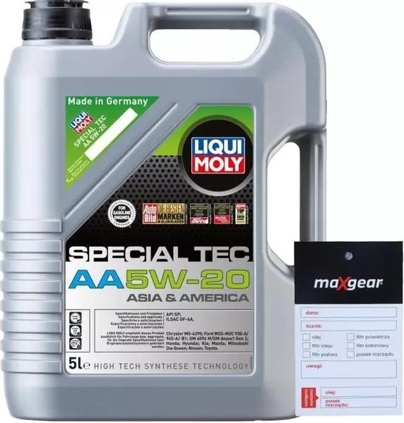 LIQUI MOLY SPECIAL TEC AA 5W20 SN GF-5 20793 5L + ZAWIESZKA