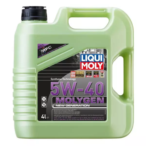 LIQUI MOLY MOLYGEN 5W40 A3/B4 SN VW 505.00 4L