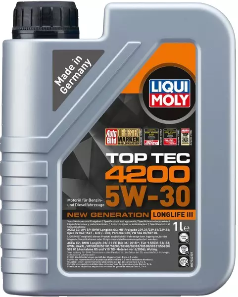 LIQUI MOLY TOP TEC 4200 5W30 LONGLIFE III 8972 1L