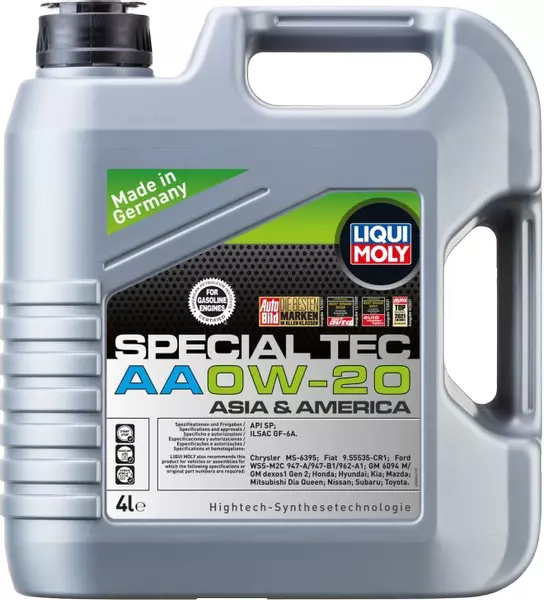 LIQUI MOLY SPECIAL TEC AA OLEJ SILNIKOWY 0W20 4L