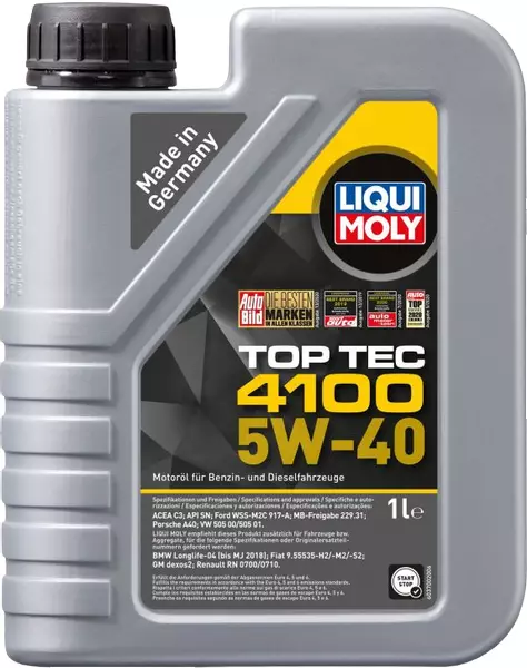 LIQUI MOLY TOP TEC 4100 5W40 C3 SN/CF 9510 1L