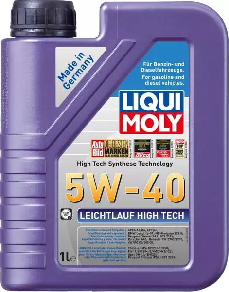 LIQUI MOLY LEICHTLAUF HIGH TECH 5W40 2327 1L