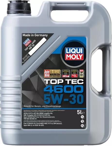 LIQUI MOLY TOP TEC 4600 5W30 C3 API SN/CF 2316 5L