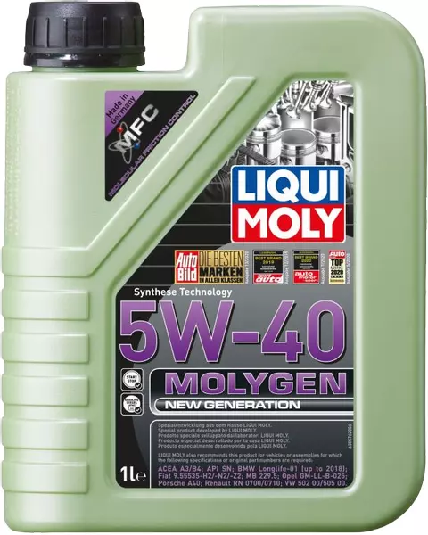 LIQUI MOLY MOLYGEN 5W40 A3/B4 SN VW 505.00 1L