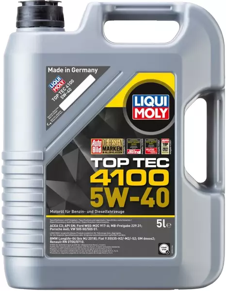 LIQUI MOLY TOP TEC 4100 5W40 C3 SN/CF 9511 5L