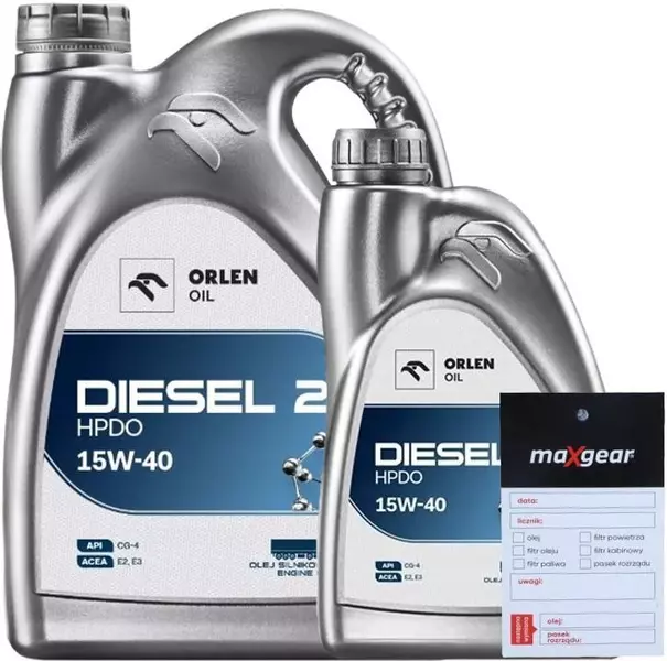 ORLEN DIESEL 2 OLEJ SILNIKOWY 15W40 6L + ZAWIESZKA