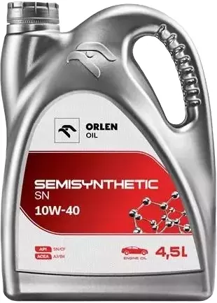 ORLEN SEMISYNTETIC 10W40 SL/CF A3/B3 4,5L