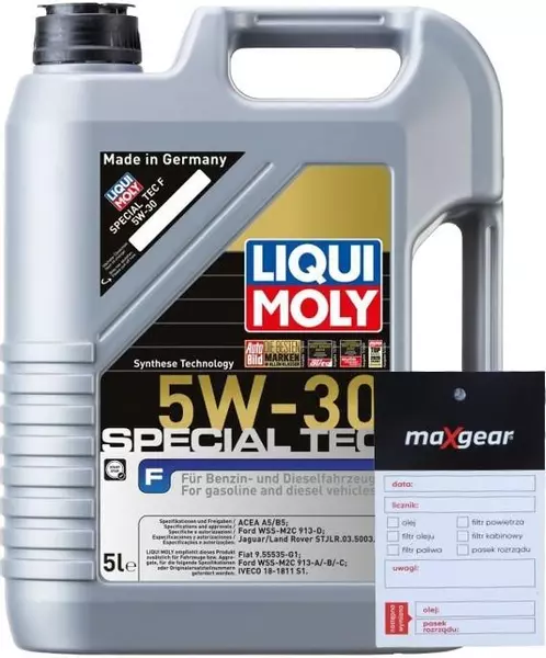 LIQUI MOLY SPECIAL TEC F 5W30 A5/B5 FORD 2326 5L + ZAWIESZKA