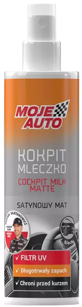 MOJE AUTO MLECZKO DO KOKPITU MATOWE BLACK 300ML