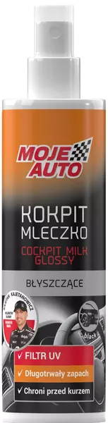 MOJE AUTO MLECZKO DO KOKPITU BŁYSZCZĄCE BLACK 300ML