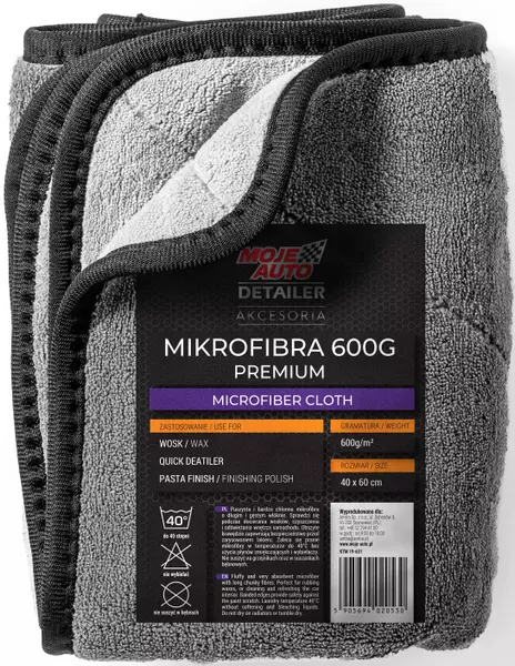 MOJE AUTO DETAILER MIKROFIBRA PREMIUM 600G 60X40CM