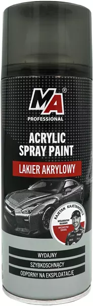 MA PROFESSIONAL LAKIER AKRYLOWY W SPRAYU CZARNY POŁYSK 400ML