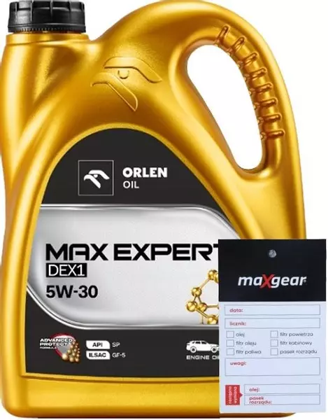 ORLEN MAX EXPERT DEX1 OLEJ SILNIKOWY 5W30 4L + ZAWIESZKA