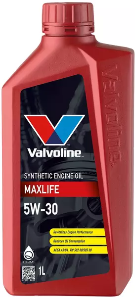 VALVOLINE MAXLIFE 5W30 A3/B3 A3/B4 API SN 1L