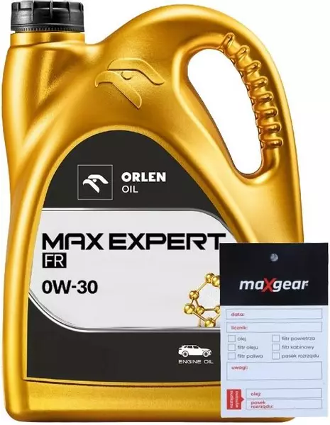 ORLEN MAX EXPERT FR OLEJ SILNIKOWY 0W30 5L + ZAWIESZKA