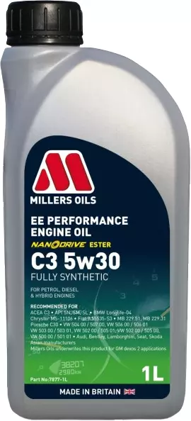 MILLERS EE PERFORMANCE C3 OLEJ SILNIKOWY 5W30 1L