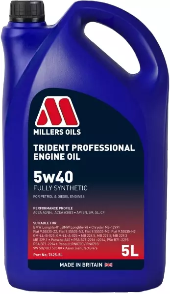 MILLERS TRIDENT PROFESSIONAL OLEJ SILNIKOWY 5W40 5L