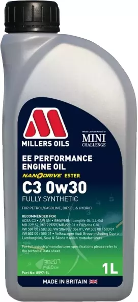 MILLERS EE PERFORMANCE C3 OLEJ SILNIKOWY 0W30 1L