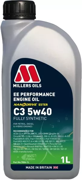 MILLERS EE PERFORMANCE C3 OLEJ SILNIKOWY 5W40 1L