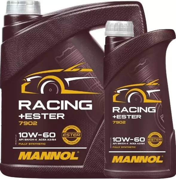 MANNOL 7902 RACING+ ESTER OLEJ SILNIKOWY 10W60 5L