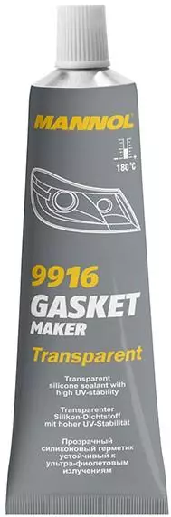 MANNOL 9916 GASKET MAKER TRANSPARENT SILIKON WYSOKOTEMPERATUROWY 85G